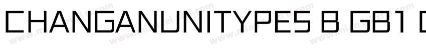 CHANGANUNITYPES B GB1 0字体转换